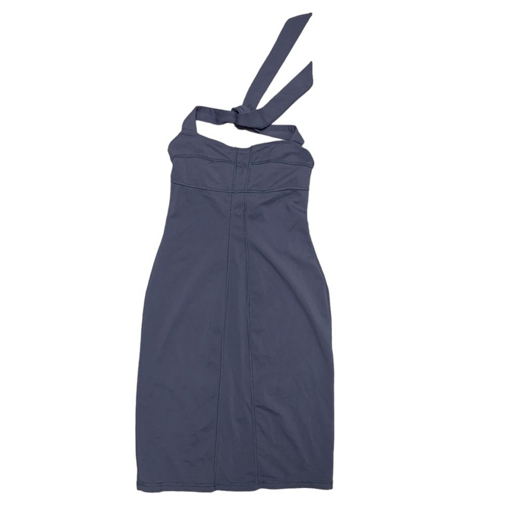Athleta Sizzle Halter Dress with Built-in Bra, Gray, Athletic, Size 0, Used